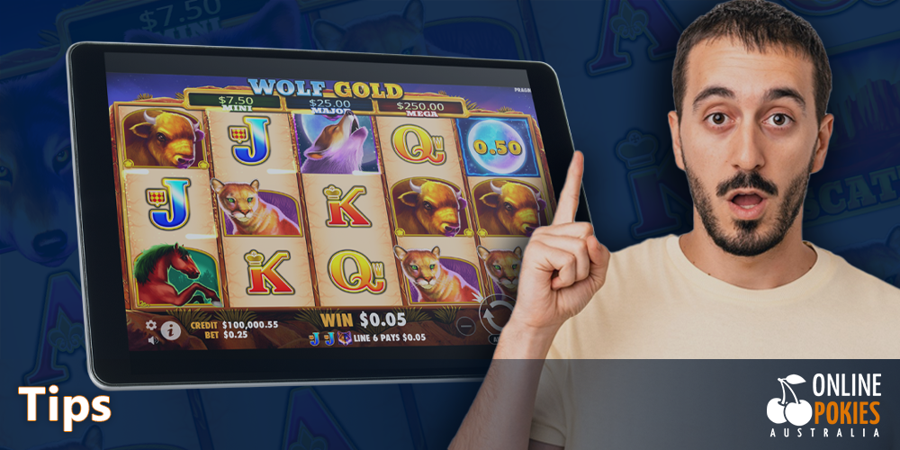 Tips for Australins for playing Wolf Gold pokie