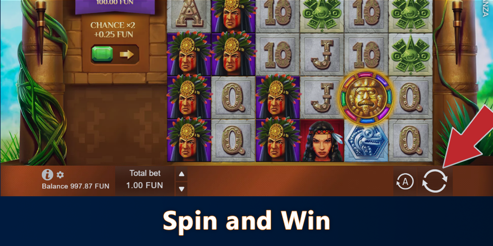 Click Spin at Aztec Magic Bonanza pokie