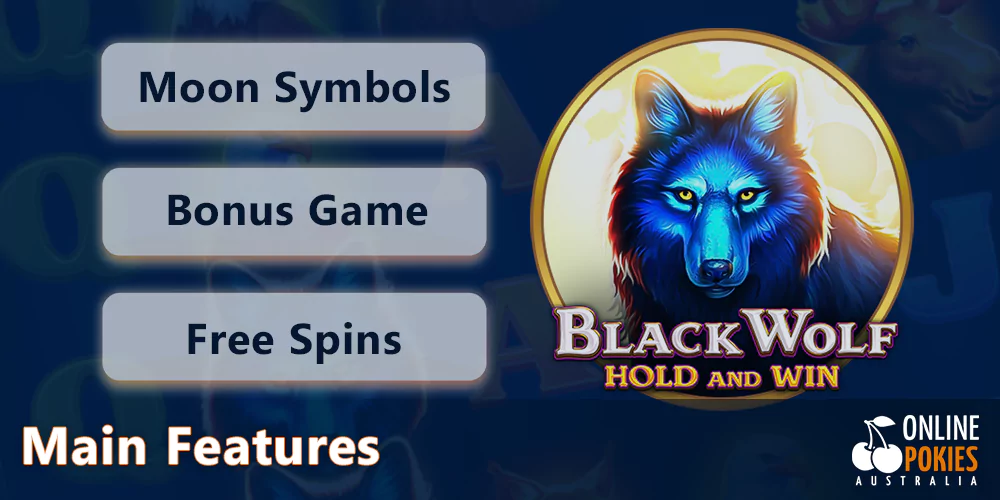 Black Wolf Pokie main features for Aussies