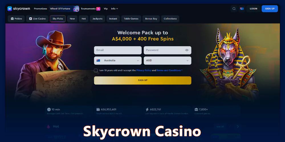 Skycrown Casino review for Australian players